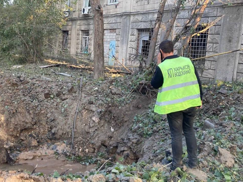 «Харківводоканал» оперативно ліквідує аварії на пошкоджених об'єктах